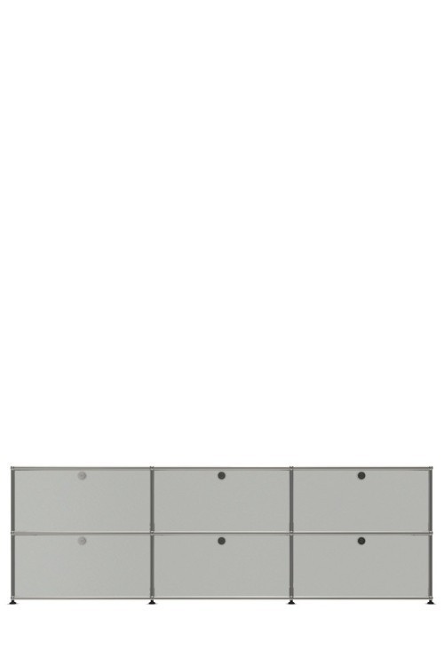 Système de rangement 6 portes USM Haller 225 x 35 x h74 cm