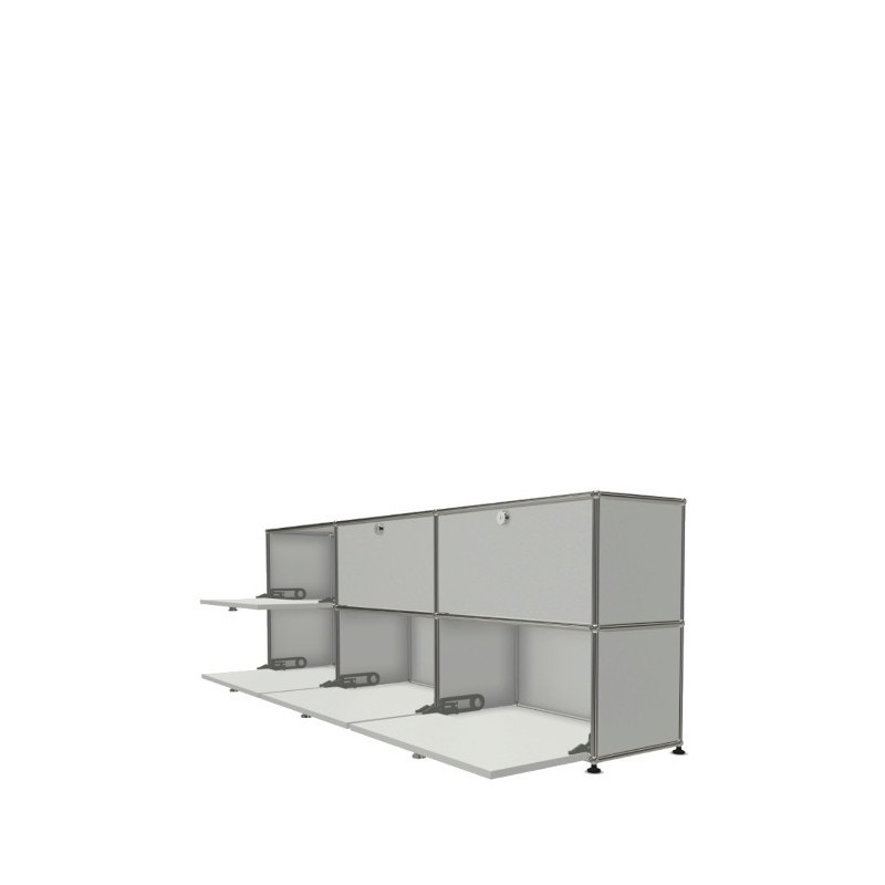 Système de rangement 6 portes USM Haller 225 x 35 x h74 cm
