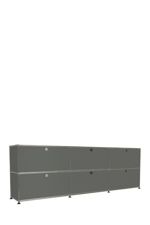 Système de rangement 6 portes USM Haller 225 x 35 x h74 cm