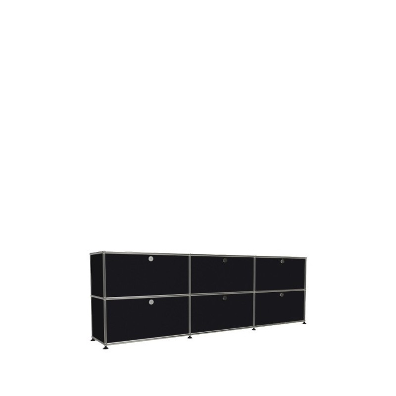 Système de rangement 6 portes USM Haller 225 x 35 x h74 cm