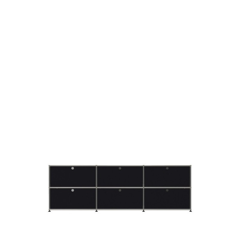Système de rangement 6 portes USM Haller 225 x 35 x h74 cm