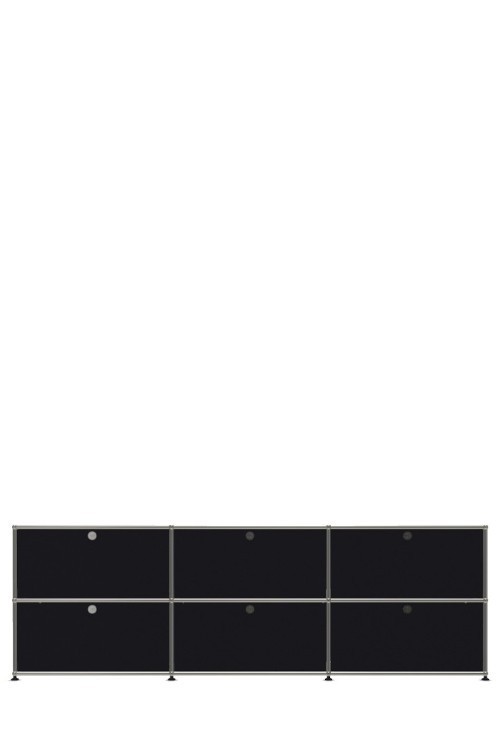 Système de rangement 6 portes USM Haller 225 x 35 x h74 cm