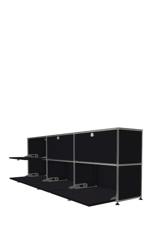 Système de rangement 6 portes USM Haller 225 x 35 x h74 cm
