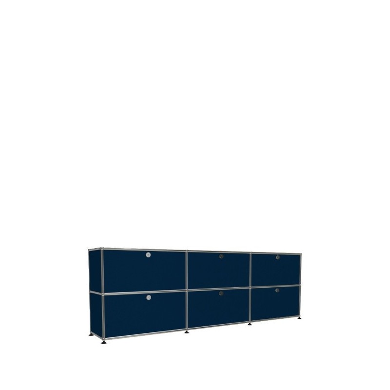 Système de rangement 6 portes USM Haller 225 x 35 x h74 cm