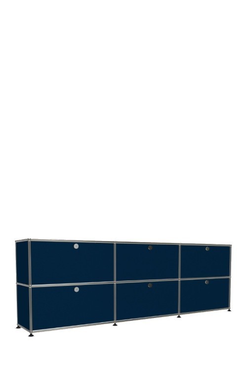 Système de rangement 6 portes USM Haller 225 x 35 x h74 cm