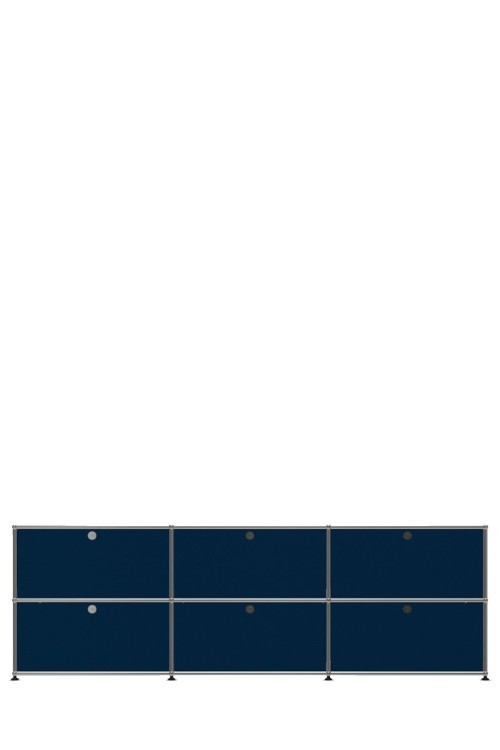 Système de rangement 6 portes USM Haller 225 x 35 x h74 cm