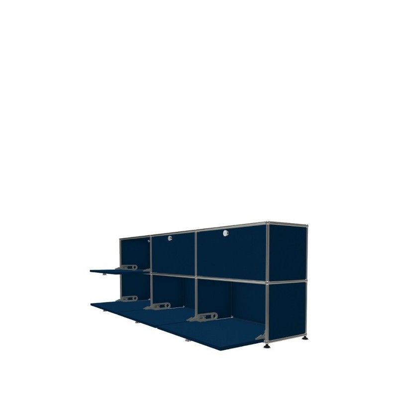 Système de rangement 6 portes USM Haller 225 x 35 x h74 cm