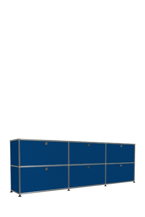 Système de rangement 6 portes USM Haller 225 x 35 x h74 cm