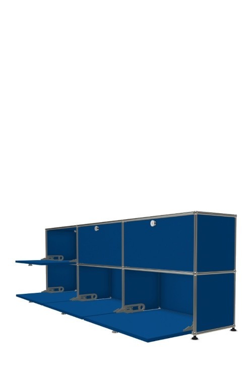 Système de rangement 6 portes USM Haller 225 x 35 x h74 cm
