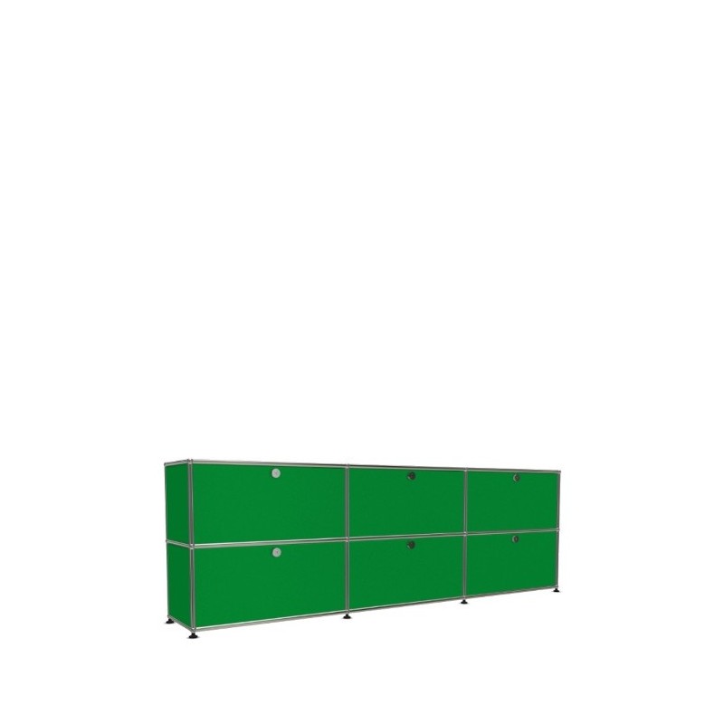 Système de rangement 6 portes USM Haller 225 x 35 x h74 cm