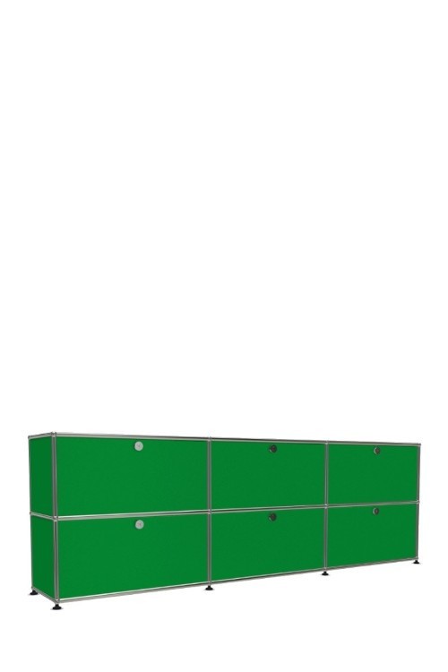 Système de rangement 6 portes USM Haller 225 x 35 x h74 cm