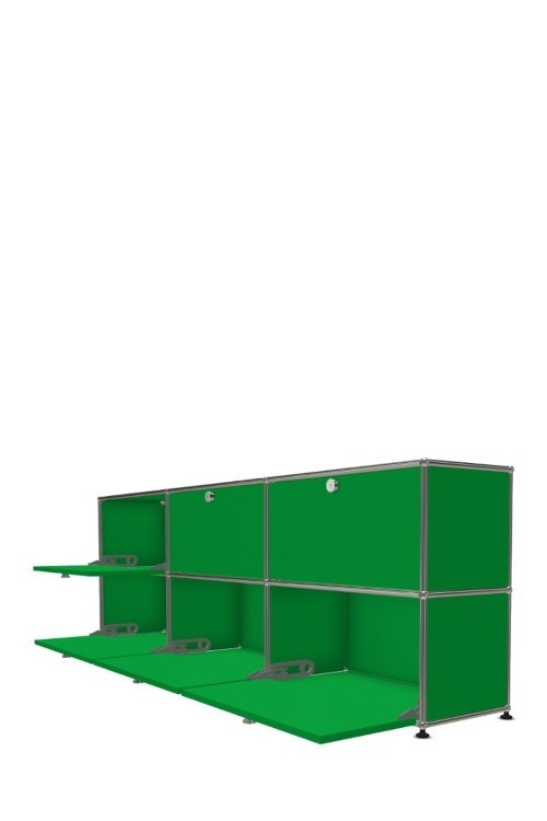 Système de rangement 6 portes USM Haller 225 x 35 x h74 cm