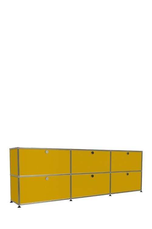 Système de rangement 6 portes USM Haller 225 x 35 x h74 cm