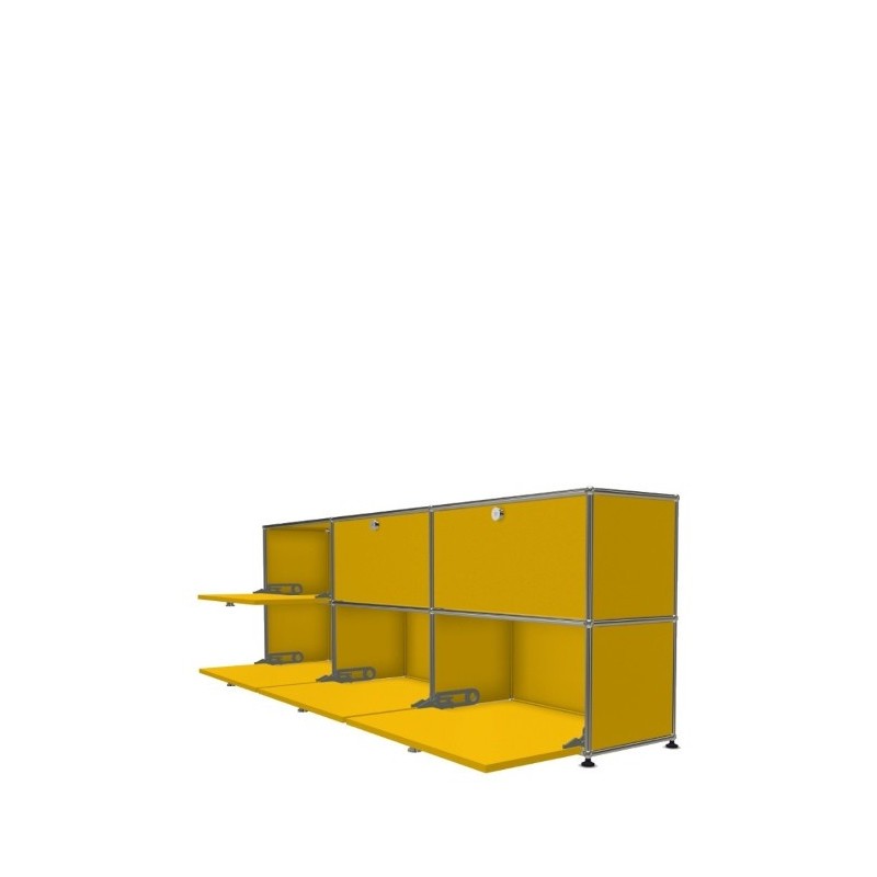 Système de rangement 6 portes USM Haller 225 x 35 x h74 cm