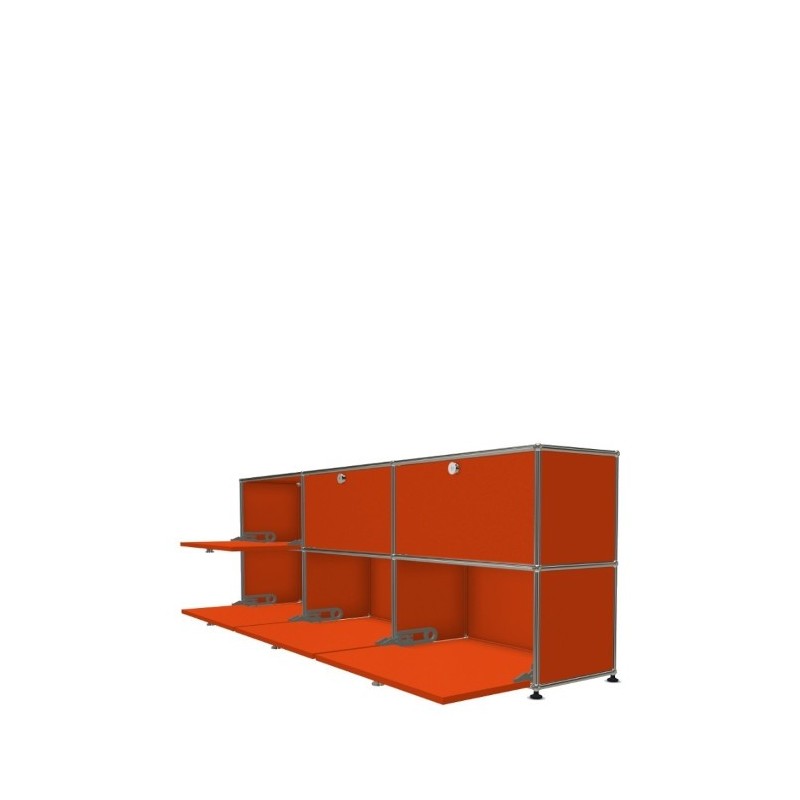 Système de rangement 6 portes USM Haller 225 x 35 x h74 cm