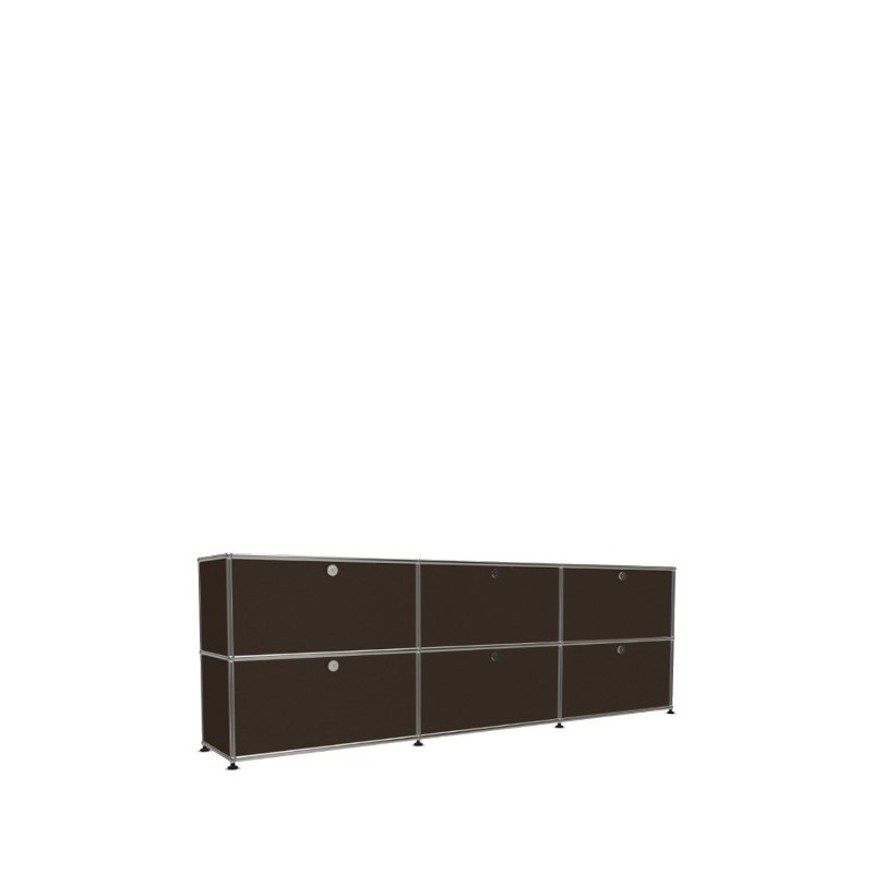 Système de rangement 6 portes USM Haller 225 x 35 x h74 cm