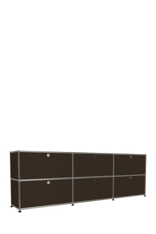 Système de rangement 6 portes USM Haller 225 x 35 x h74 cm