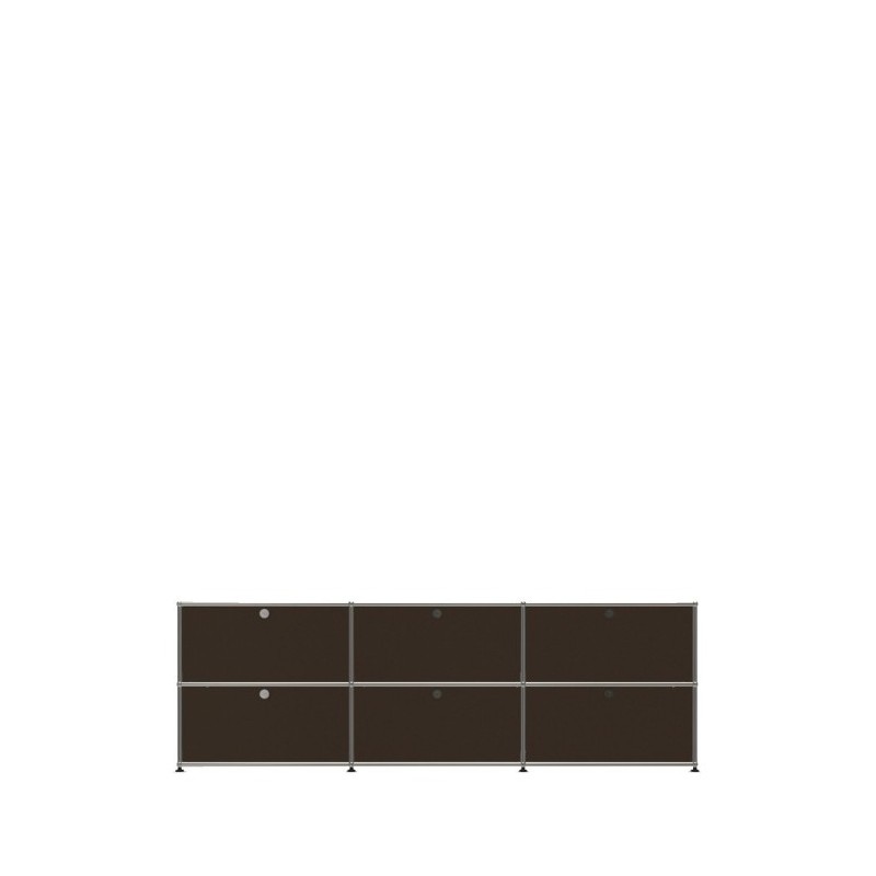 Système de rangement 6 portes USM Haller 225 x 35 x h74 cm
