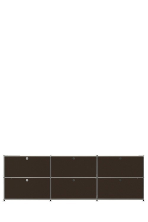 Système de rangement 6 portes USM Haller 225 x 35 x h74 cm