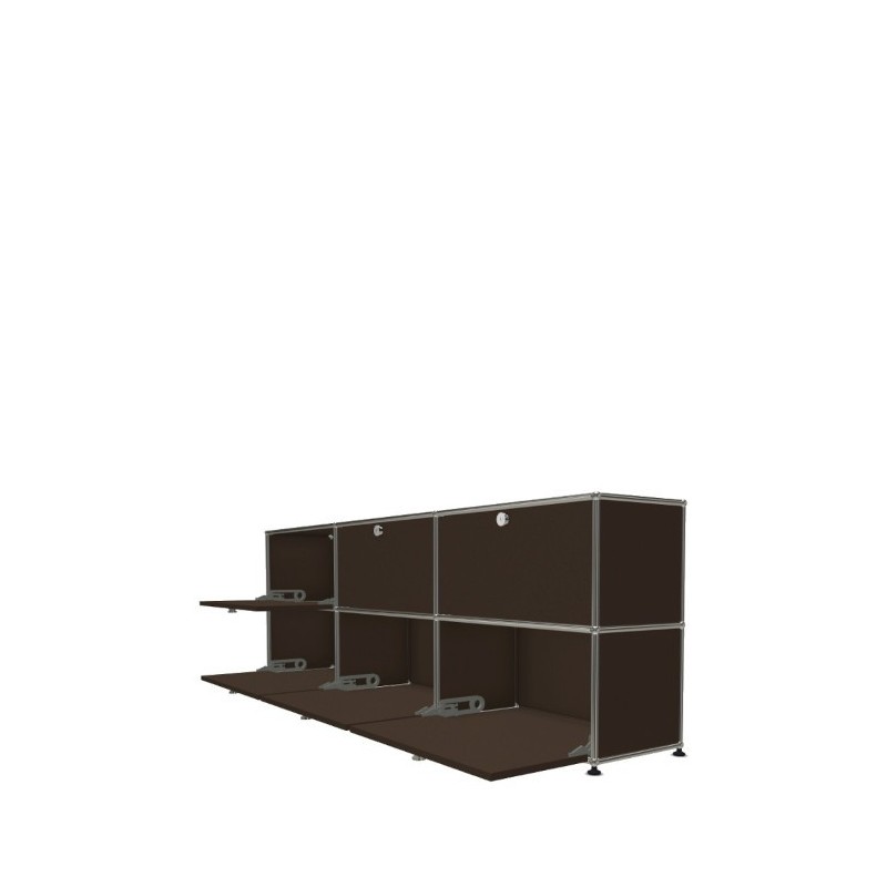 Système de rangement 6 portes USM Haller 225 x 35 x h74 cm