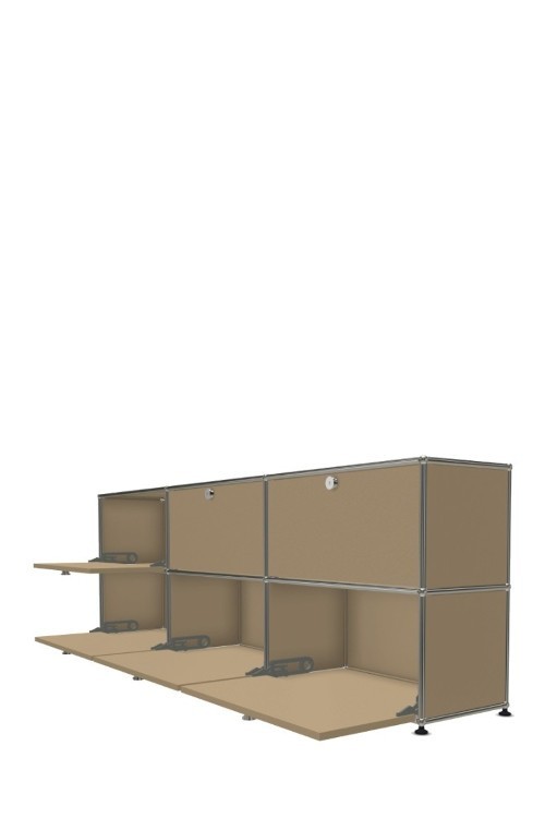 Système de rangement 6 portes USM Haller 225 x 35 x h74 cm