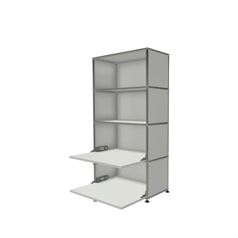 Système de rangement 4 modules 2 portes USM Haller 75 x 35 x h144 cm