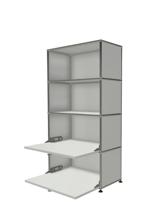 Système de rangement 4 modules 2 portes USM Haller 75 x 35 x h144 cm