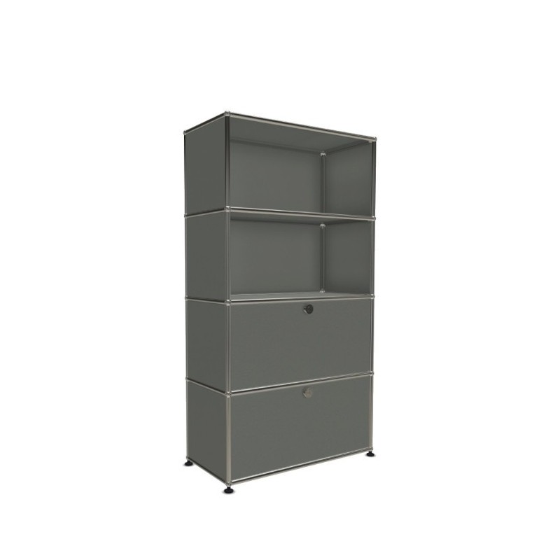 Système de rangement 4 modules 2 portes USM Haller 75 x 35 x h144 cm