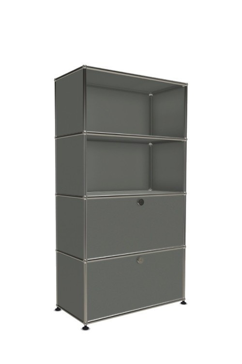 Système de rangement 4 modules 2 portes USM Haller 75 x 35 x h144 cm