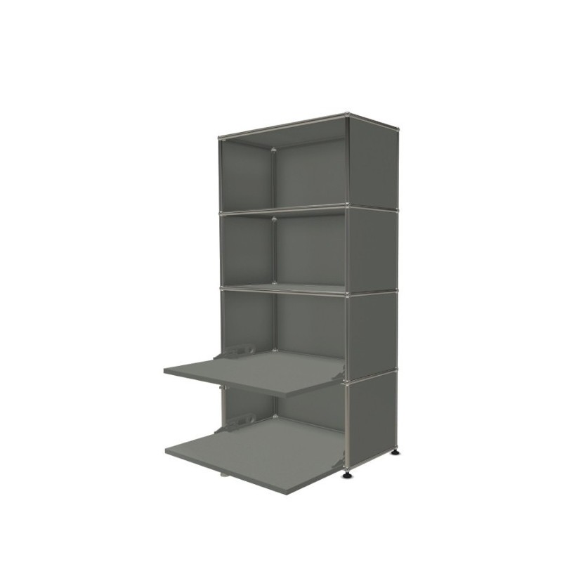 Système de rangement 4 modules 2 portes USM Haller 75 x 35 x h144 cm