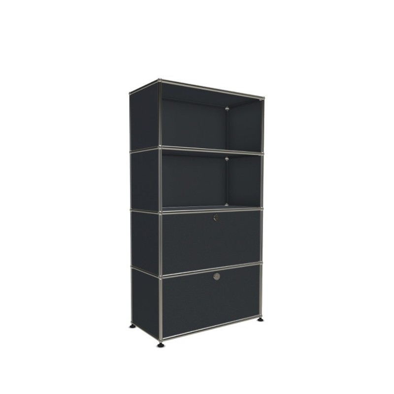 Système de rangement 4 modules 2 portes USM Haller 75 x 35 x h144 cm