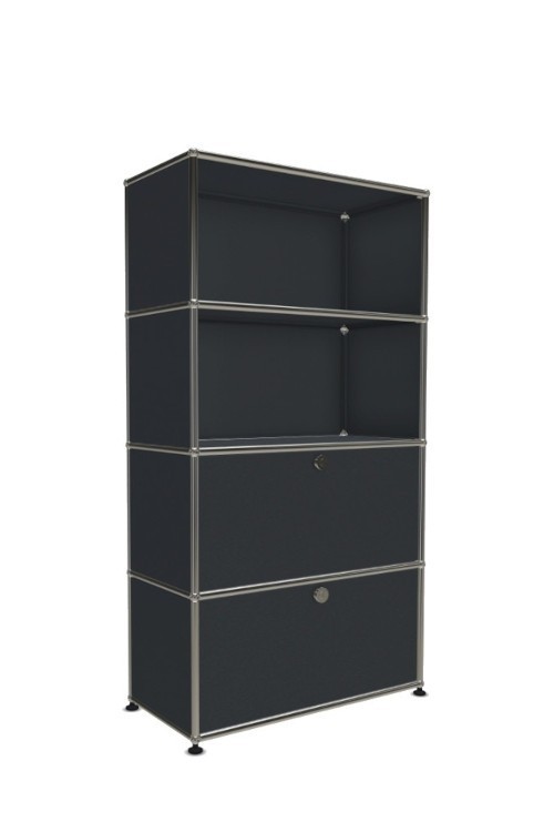 Système de rangement 4 modules 2 portes USM Haller 75 x 35 x h144 cm