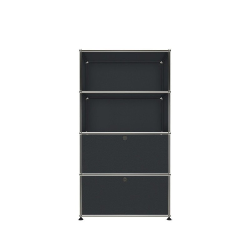 Système de rangement 4 modules 2 portes USM Haller 75 x 35 x h144 cm