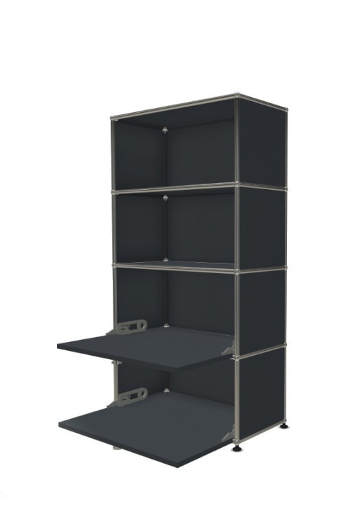 Système de rangement 4 modules 2 portes USM Haller 75 x 35 x h144 cm