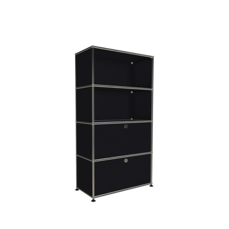 Système de rangement 4 modules 2 portes USM Haller 75 x 35 x h144 cm