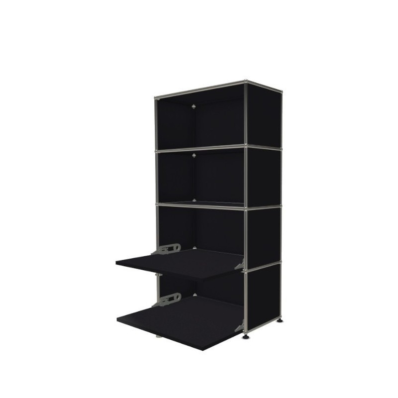 Système de rangement 4 modules 2 portes USM Haller 75 x 35 x h144 cm