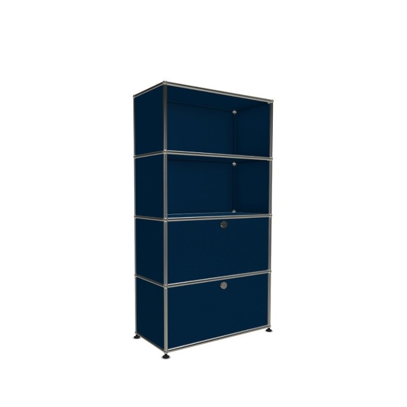 Système de rangement 4 modules 2 portes USM Haller 75 x 35 x h144 cm
