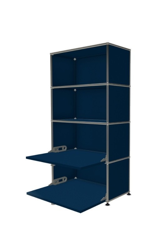 Système de rangement 4 modules 2 portes USM Haller 75 x 35 x h144 cm