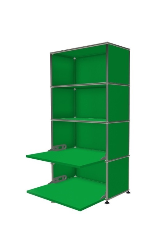 Système de rangement 4 modules 2 portes USM Haller 75 x 35 x h144 cm