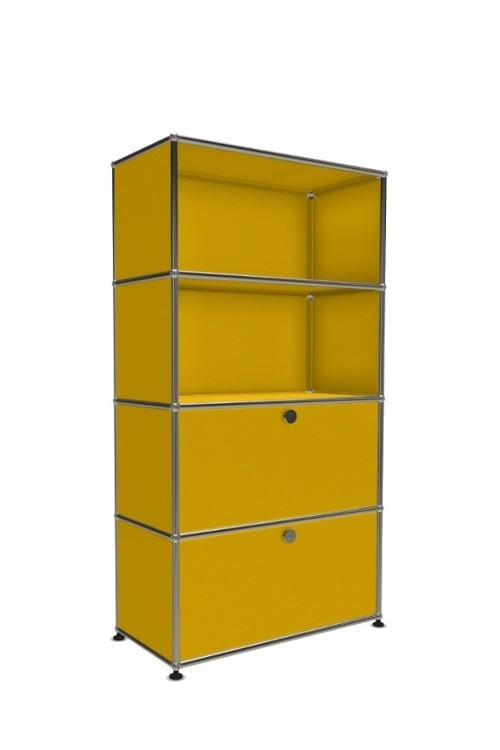 Système de rangement 4 modules 2 portes USM Haller 75 x 35 x h144 cm