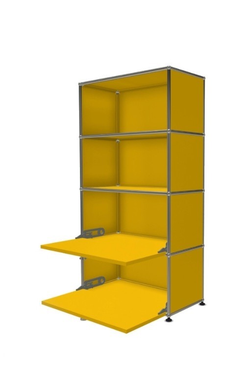 Système de rangement 4 modules 2 portes USM Haller 75 x 35 x h144 cm