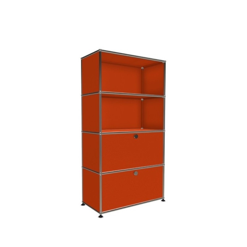 Système de rangement 4 modules 2 portes USM Haller 75 x 35 x h144 cm