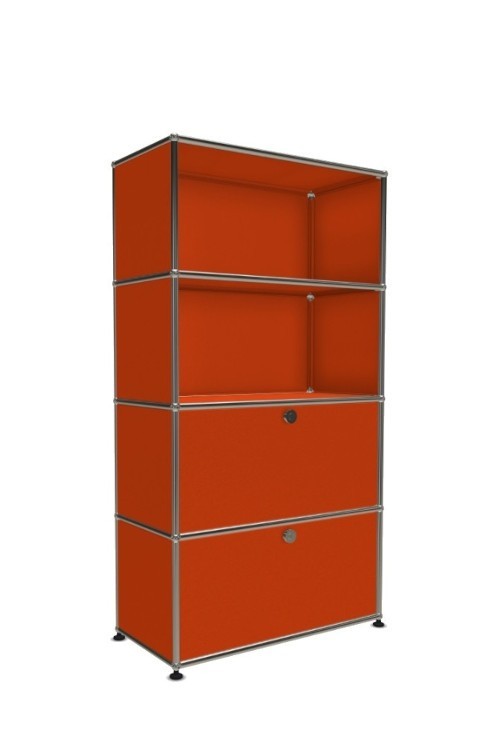 Système de rangement 4 modules 2 portes USM Haller 75 x 35 x h144 cm