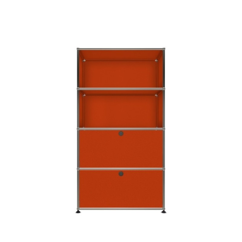 Système de rangement 4 modules 2 portes USM Haller 75 x 35 x h144 cm