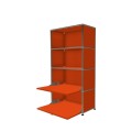 Système de rangement 4 modules 2 portes USM Haller 75 x 35 x h144 cm