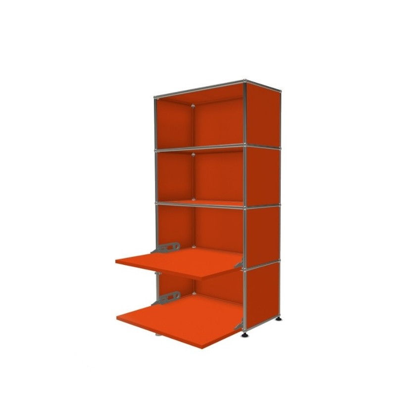 Système de rangement 4 modules 2 portes USM Haller 75 x 35 x h144 cm