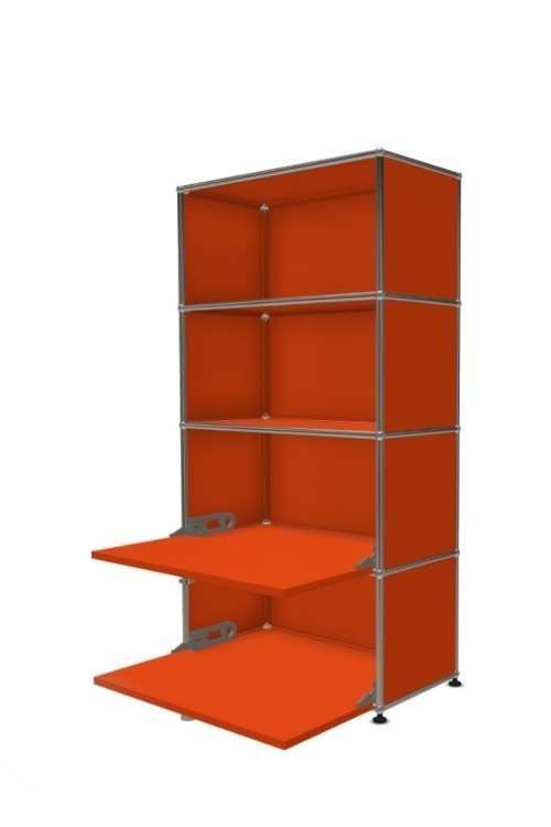 Système de rangement 4 modules 2 portes USM Haller 75 x 35 x h144 cm