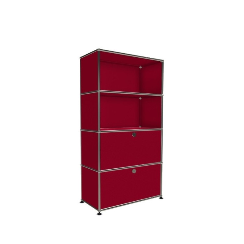 Système de rangement 4 modules 2 portes USM Haller 75 x 35 x h144 cm