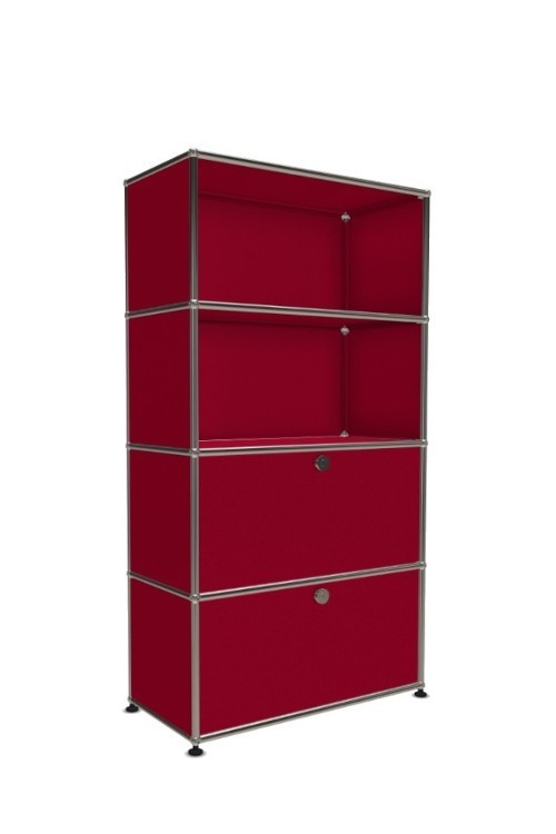 Système de rangement 4 modules 2 portes USM Haller 75 x 35 x h144 cm