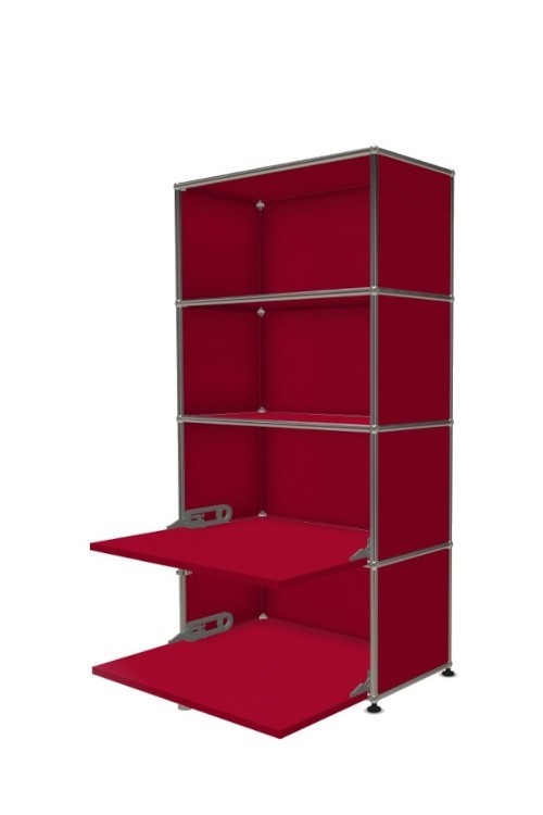 Système de rangement 4 modules 2 portes USM Haller 75 x 35 x h144 cm